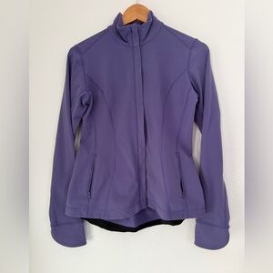 Reebok Women’s Define Purple Jacket  Ruffle in the Back Size S